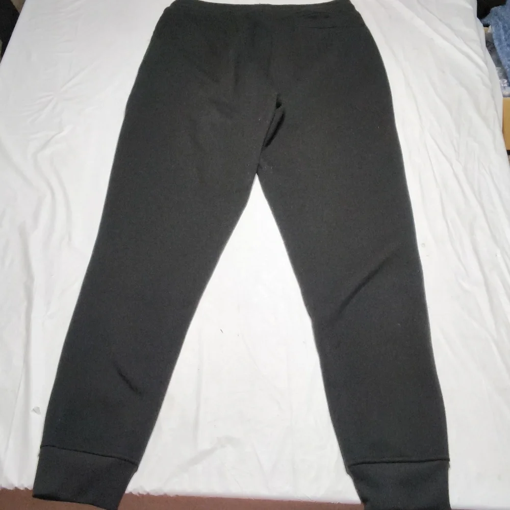 Rebel Minds Black Pay me 🤑 sweatpants W/ stitched, Patchwork Size Large - Picture 7 of 8